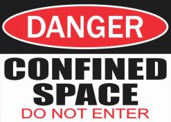 Do Not Enter Confined Space Magnet