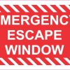 Emergency Escape Window Sticker