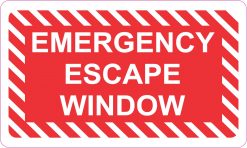 Emergency Escape Window Sticker