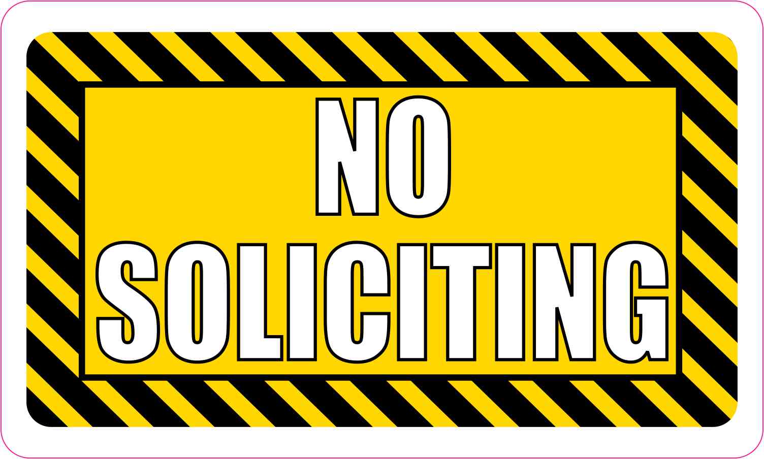 No Soliciting Magnet