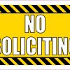 No Soliciting Sticker