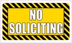 No Soliciting Sticker