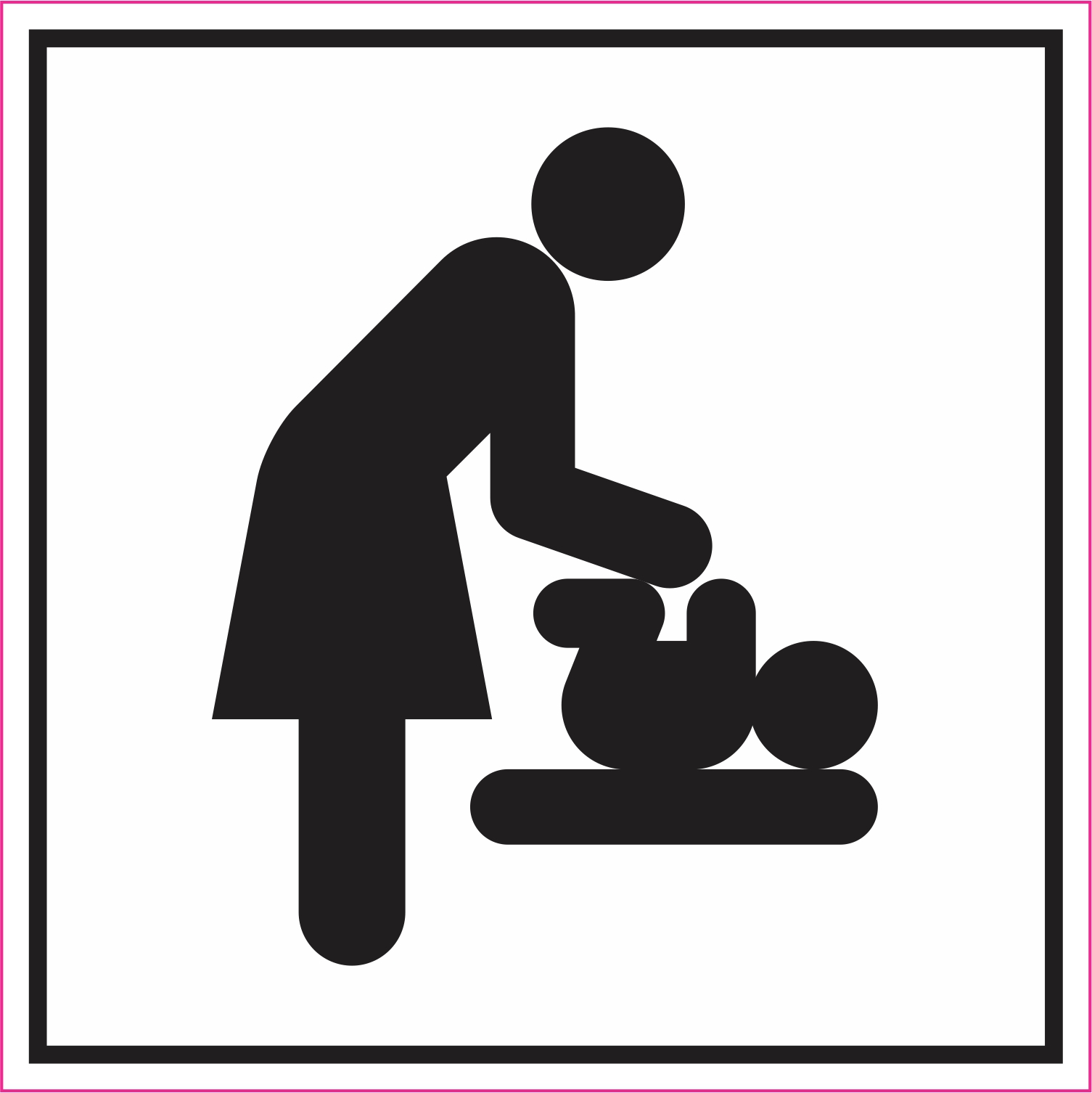 Diaper Changing Station Sticker