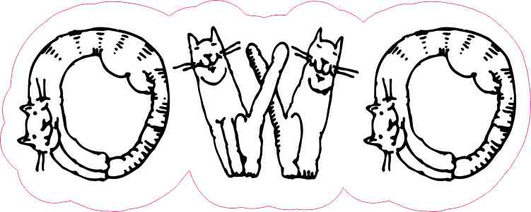 Cat OWO Sticker