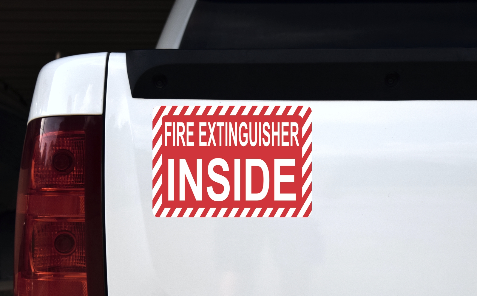 Fire Extinguisher Inside Sticker