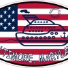 Flag Oval Cruise Baltimore Sticker