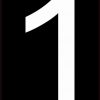 Address Number 1 Vinyl Sticker