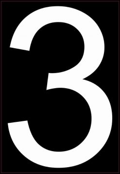 Address Number 3 Magnet