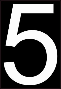 Address Number 5 Magnet