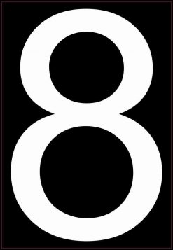 Address Number 8 Magnet