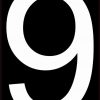 Address Number 9 Vinyl Sticker