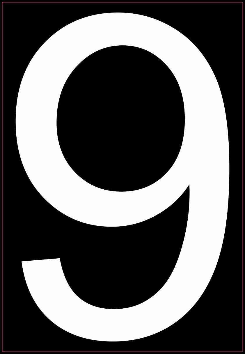 Address Number 9 Magnet