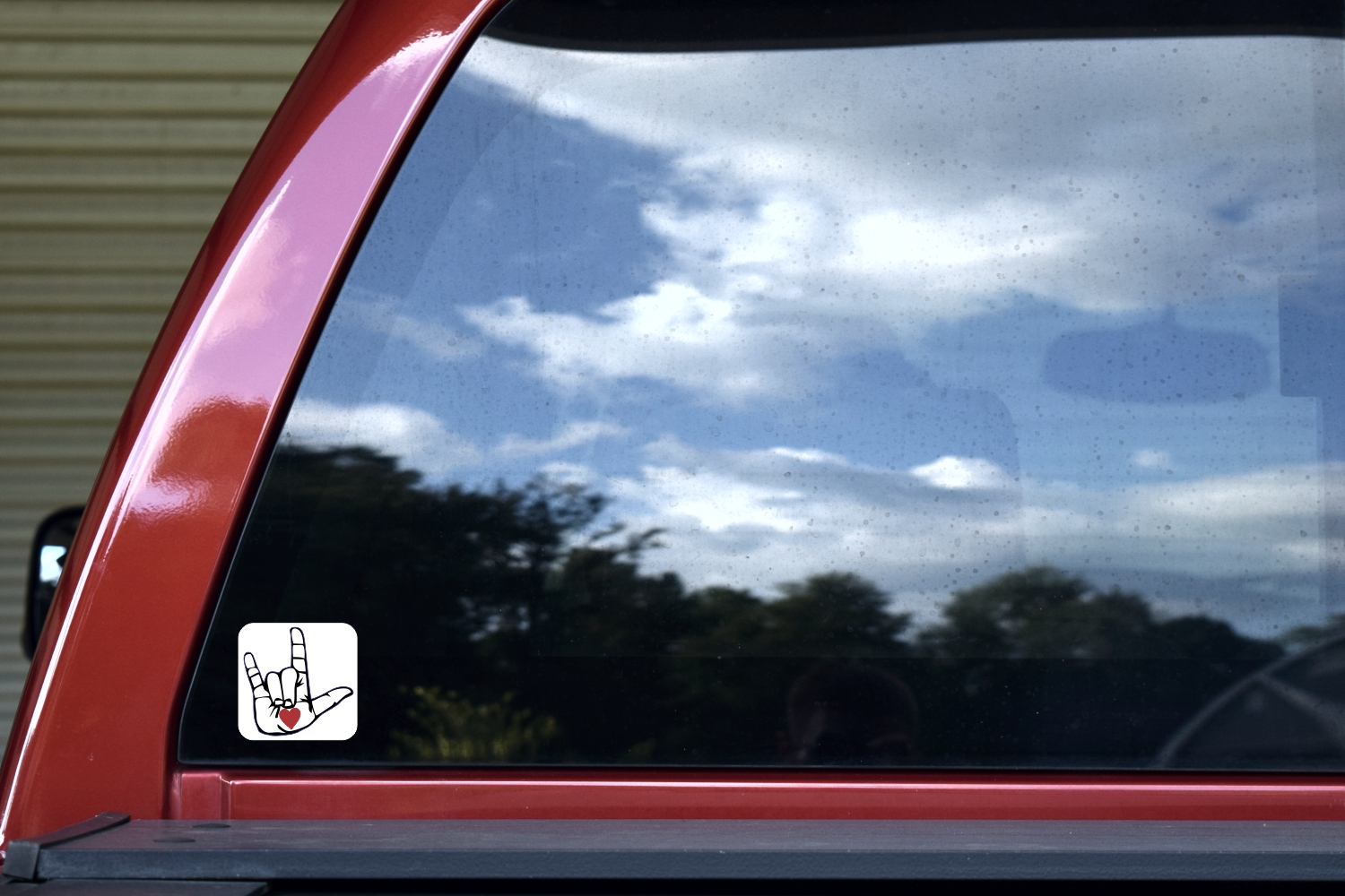 Heart Hand ASL I Love You Stickers