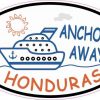 Cruise Ship Oval Honduras Vinyl Sticker