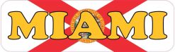 Florida Flag Miami Vinyl Sticker