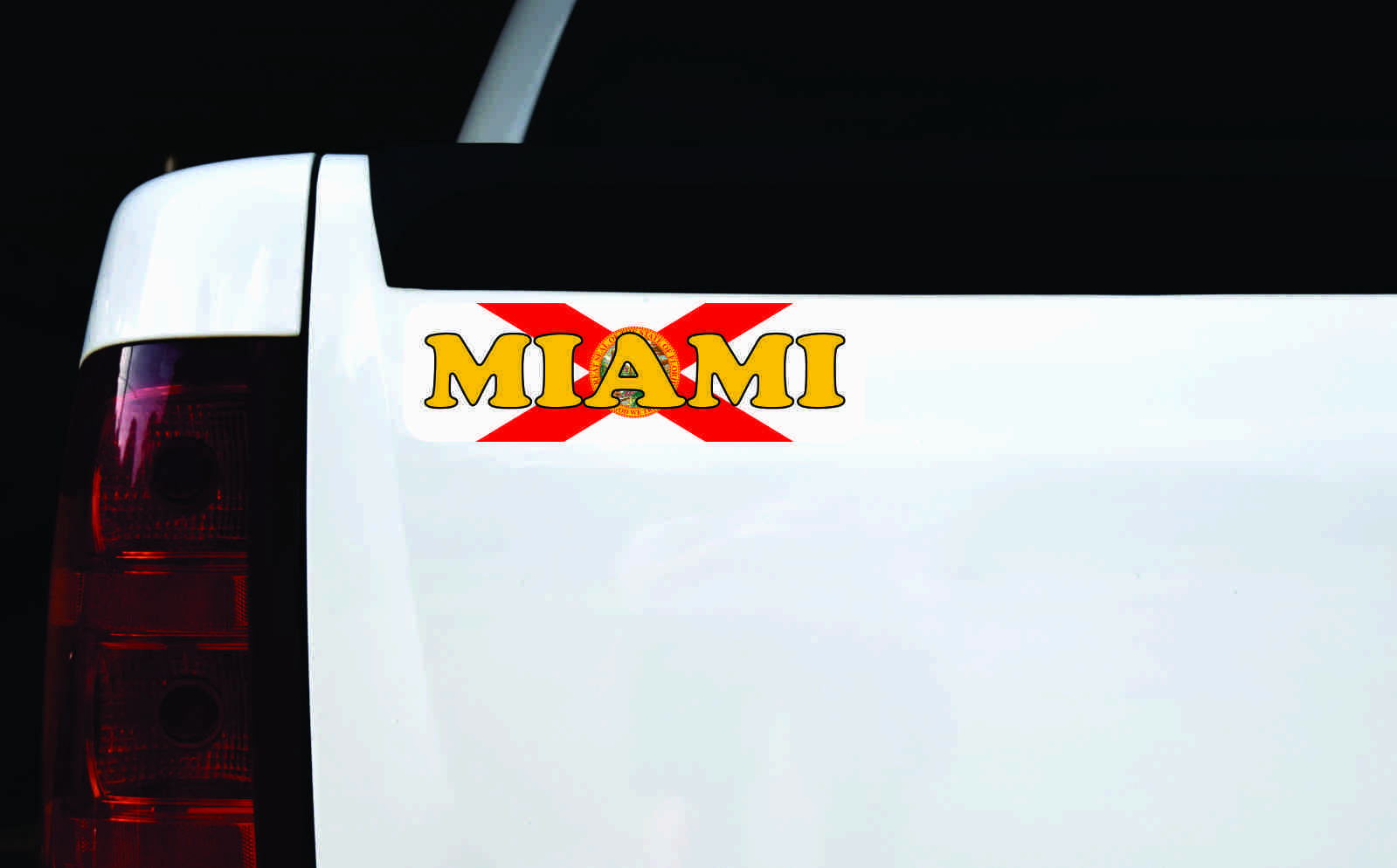 Florida Flag Miami Vinyl Sticker