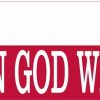 Texas Flag in God We Trust Vinyl Sticker