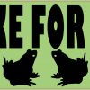 I Brake for Frogs Vinyl Sticker