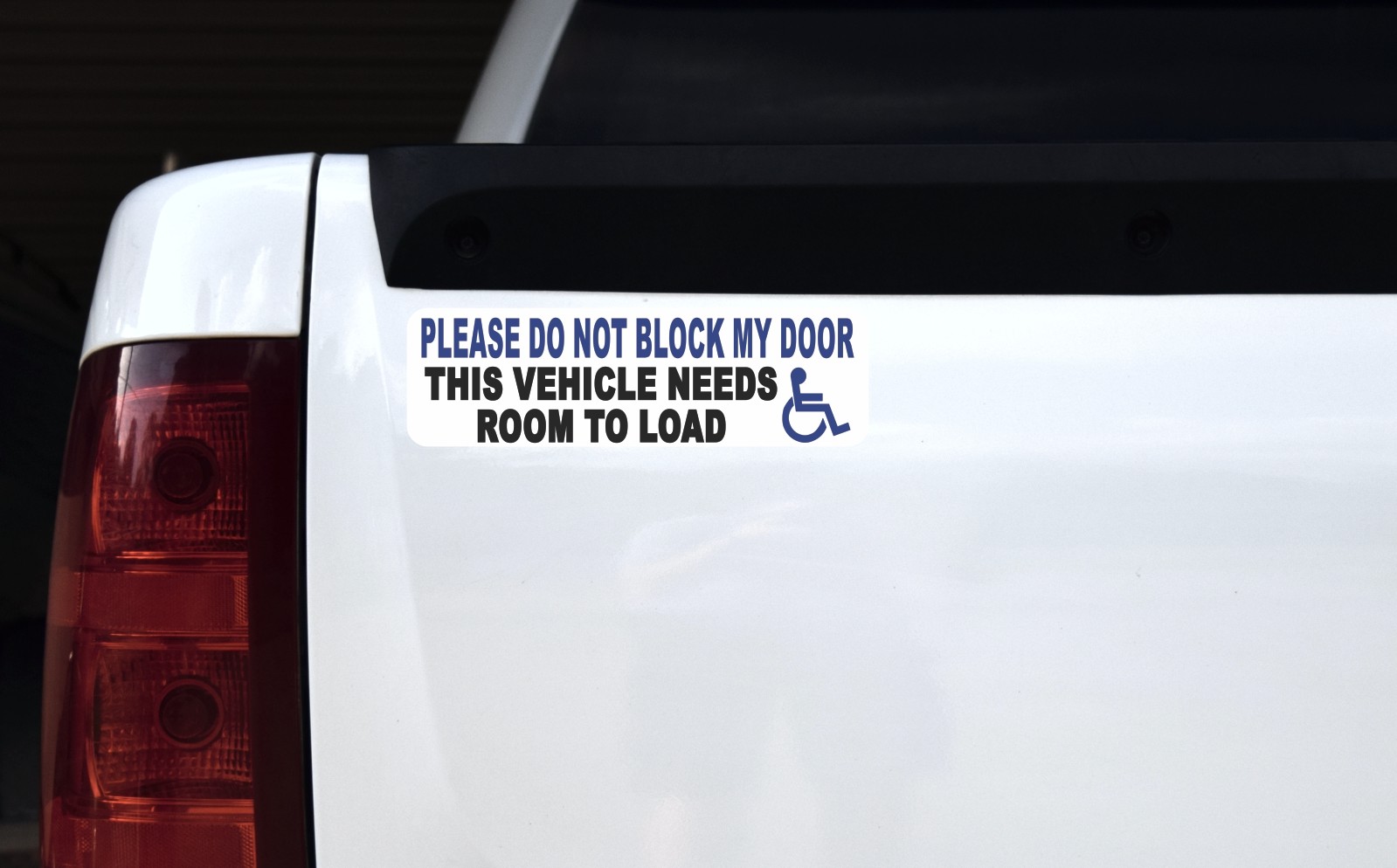 Handicap Do Not Block Door Magnet