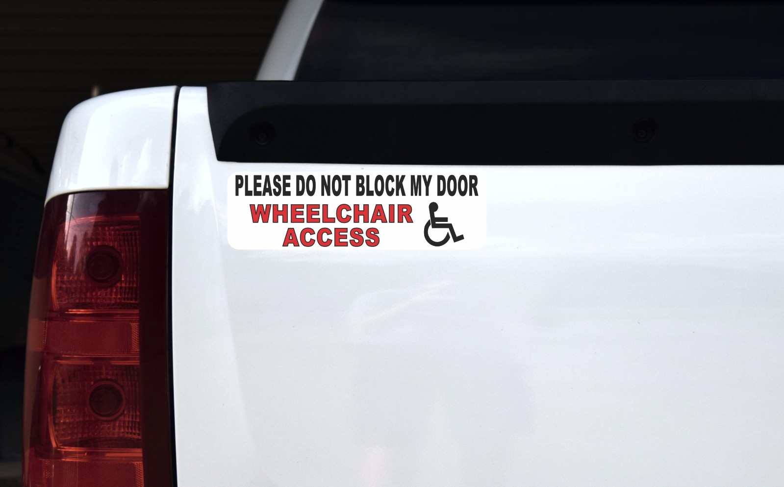 Do Not Block Wheelchair Access Magnet