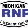 Oval Isle Royale National Park Vinyl Sticker