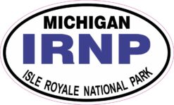 Oval Isle Royale National Park Vinyl Sticker