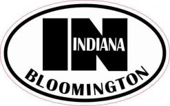 Oval IN Bloomington Vinyl Sticker