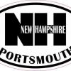 Oval NH Portsmouth Vinyl Sticker