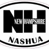 Oval NH Nashua Vinyl Sticker
