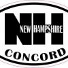 Oval NH Concord Vinyl Sticker