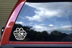 One Cat Away from Crazy Cat Lady Vinyl Sticker