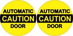 Caution Automatic Door Vinyl Stickers