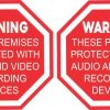 Audio and Video Recording Vinyl Stickers