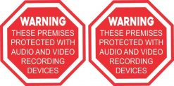 Audio and Video Recording Vinyl Stickers