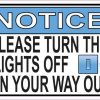 Turn Lights off Vinyl Sticker