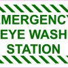 Emergency Eye Wash Station Vinyl Sticker