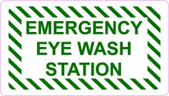 Emergency Eye Wash Station Vinyl Sticker