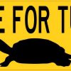 I Brake for Turtles Vinyl Sticker