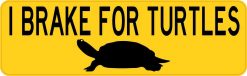 I Brake for Turtles Vinyl Sticker