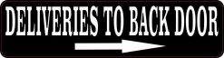 Right Arrow Deliveries to Back Door Vinyl Sticker