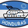 Flag Oval Cruise Ship Honduras Vinyl Sticker