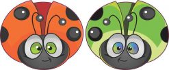 Colorful Ladybug Vinyl Stickers