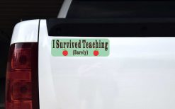 I Survived Teaching Barely Vinyl Sticker