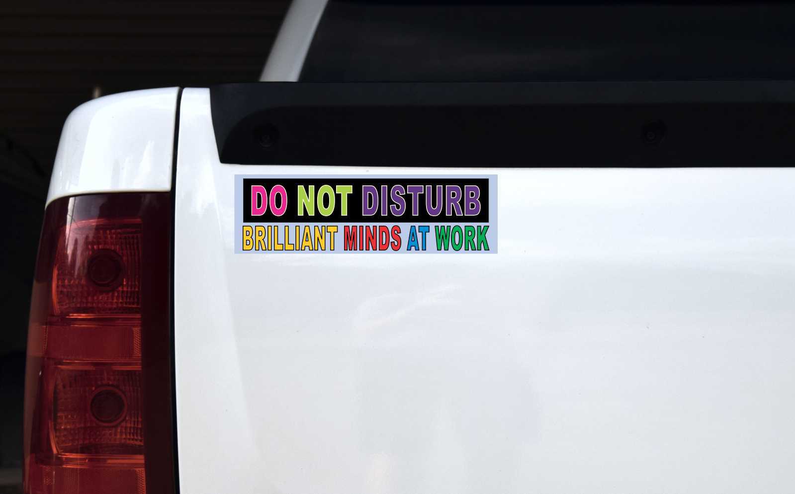 Brilliant Minds at Work Vinyl Sticker