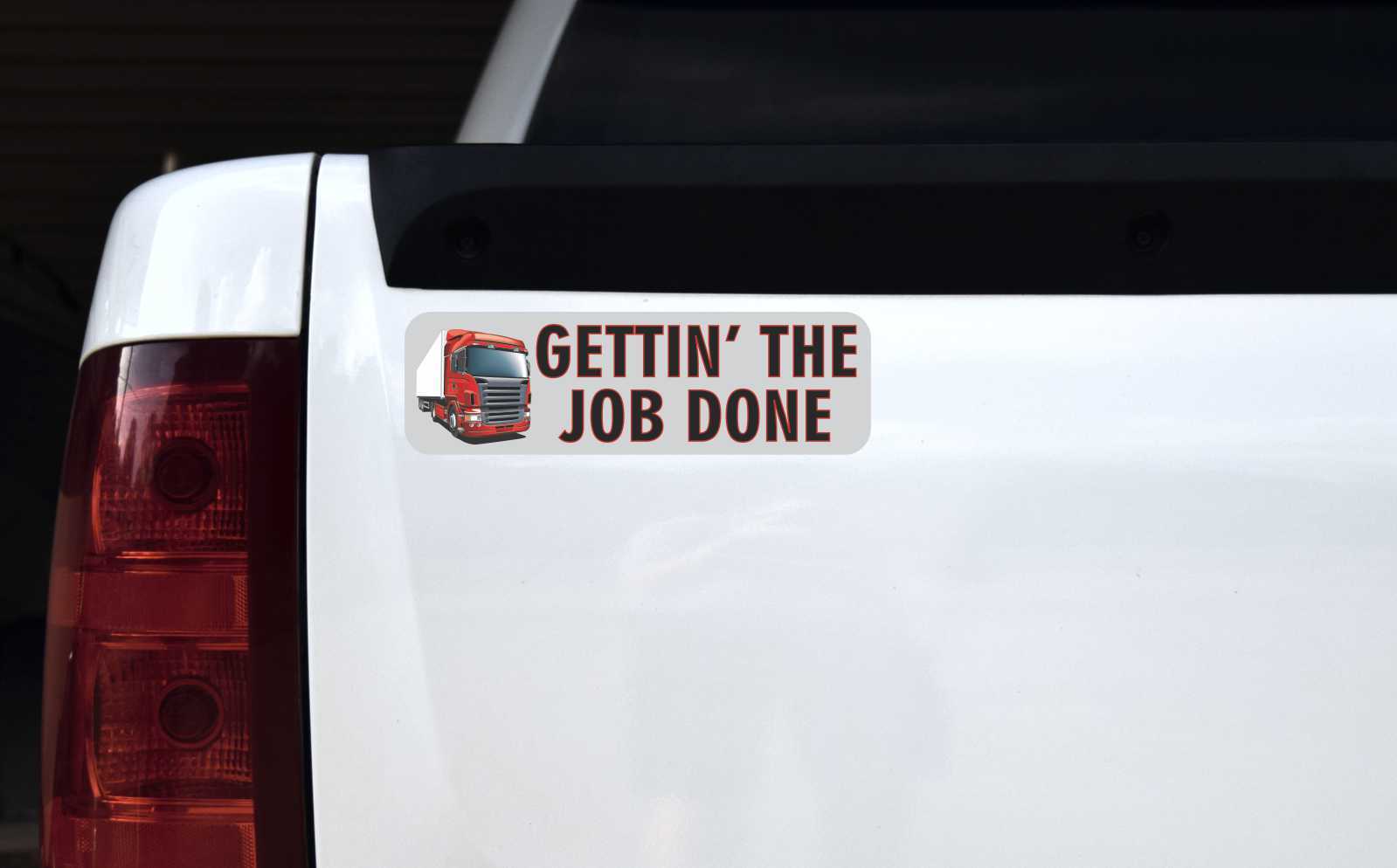 Truck Gettin The Job Done Magnet