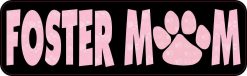 Paw Print Foster Mom Vinyl Sticker