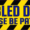 Disabled Driver Vinyl Sticker