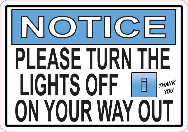 Turn the Lights off Magnet