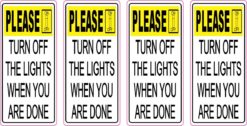 Turn off Lights Vinyl Stickers