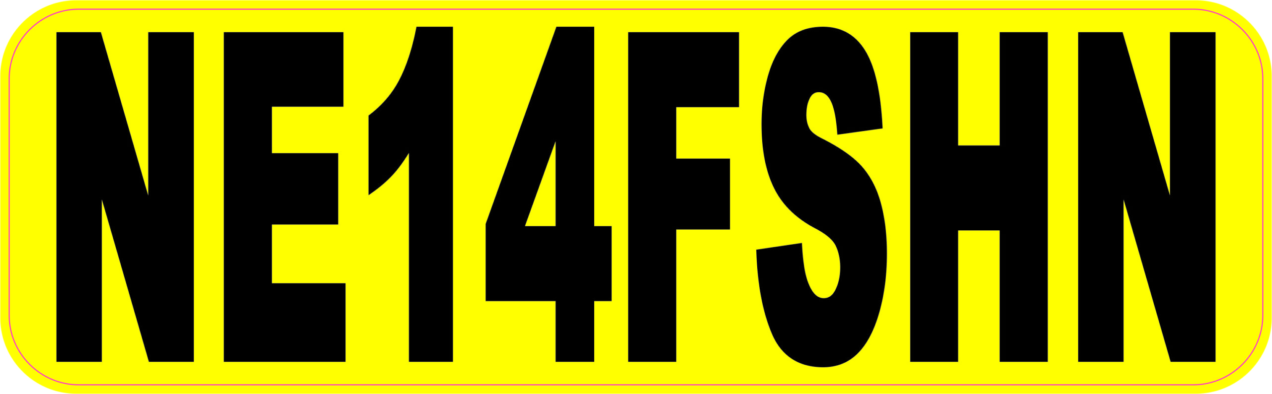 NE14FSHN Anyone for Fishing Vinyl Sticker